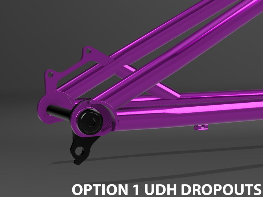 chromoly steel full suspension mtb trail bike frame with sram udh dropouts