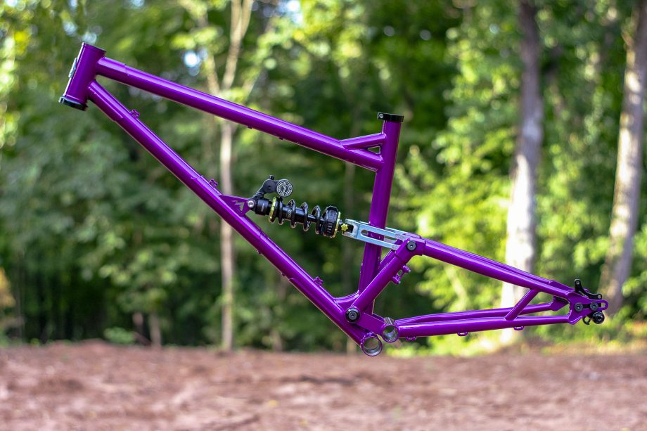 steel full suspension trail bike mountain bike chromoly frame