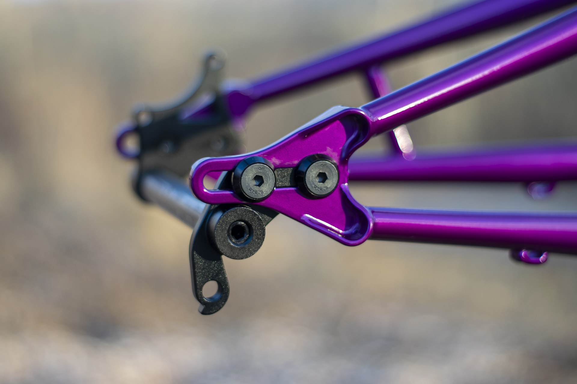 chromoly steel full suspension mountain bike frame dropout hardware upgrade kit