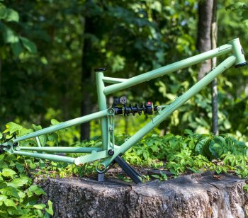 chromoly steel full suspension mountain bike frame